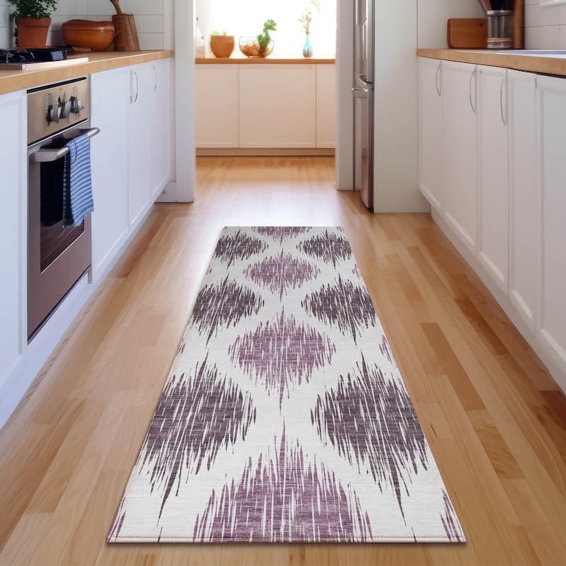 Premium Washable Super Soft Mayfield Rug - Purple - 2' 3" x 7' 6"