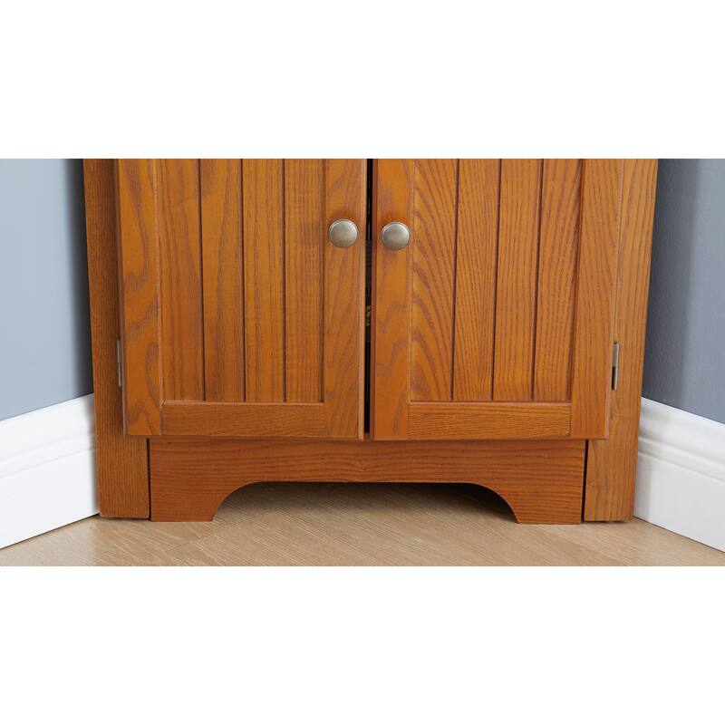 4-Tier 72" Corner Kitchen Pantry Storage Cabinet