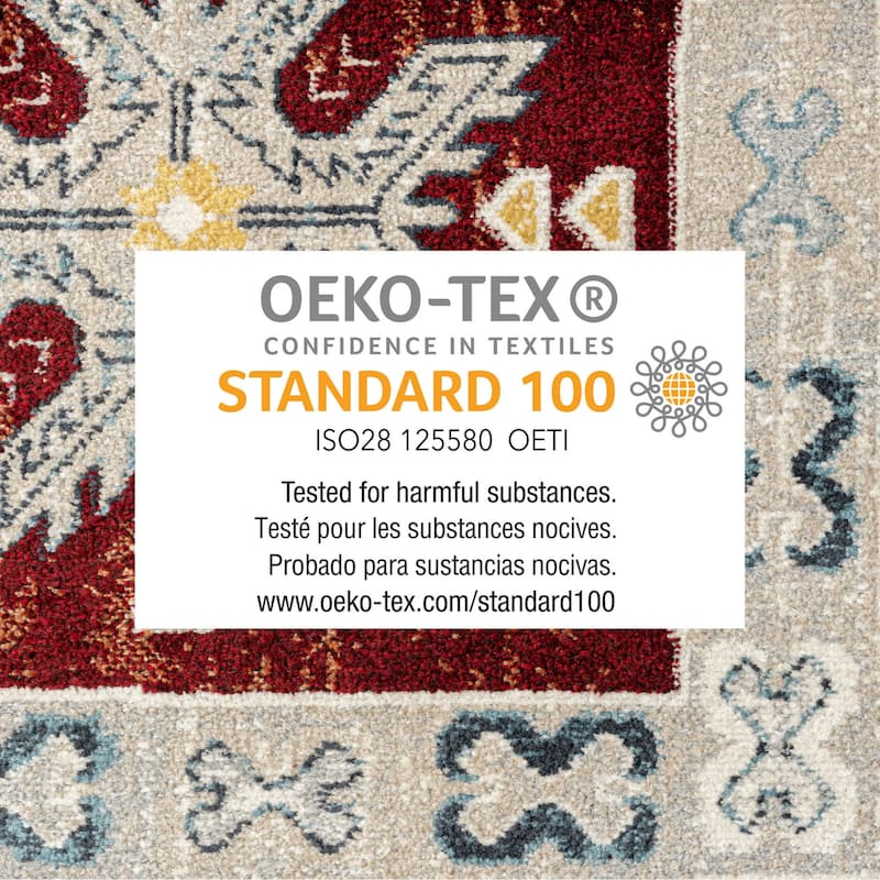 Everwash Treasure Saul Southwest Geometric Machine Washable Area Rug