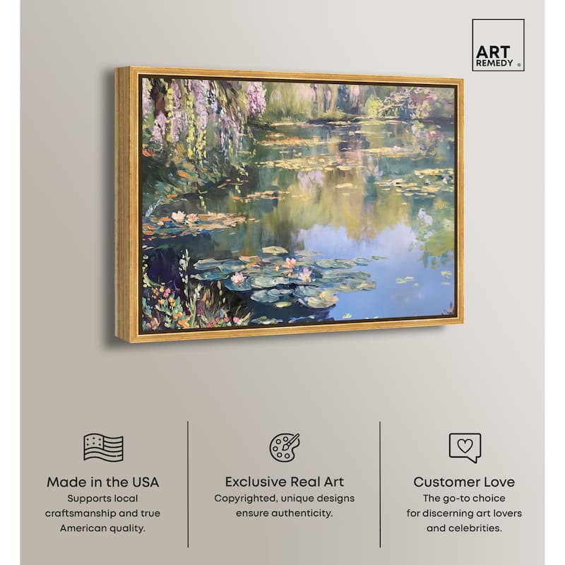 Lily Lagoon I Canvas by Art Remedy