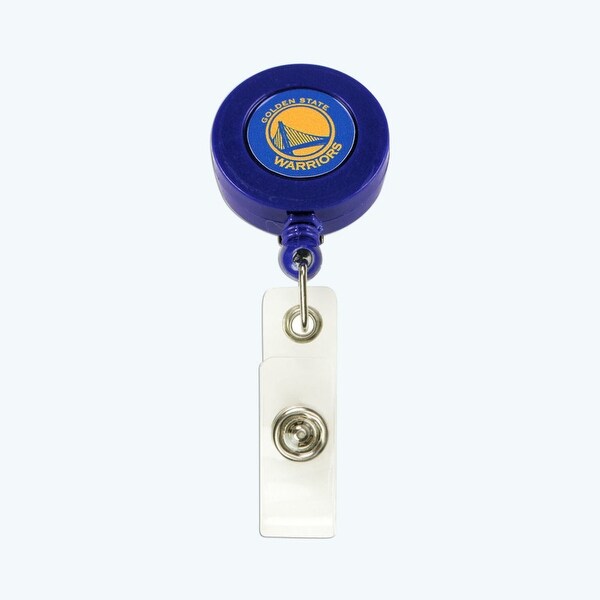 Nba Golden State Warriors Retractable Badge Reel Id Ticket Clip