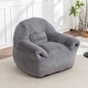 preview thumbnail 40 of 44, Comfy Bean Bag Sofa With Back Support, Faux Fur Bean Bag Chair For Adults And Kids