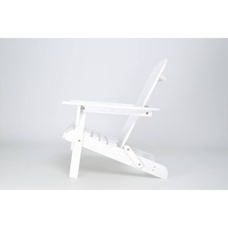 Wood Lounge Patio Chair for Garden Set of 2