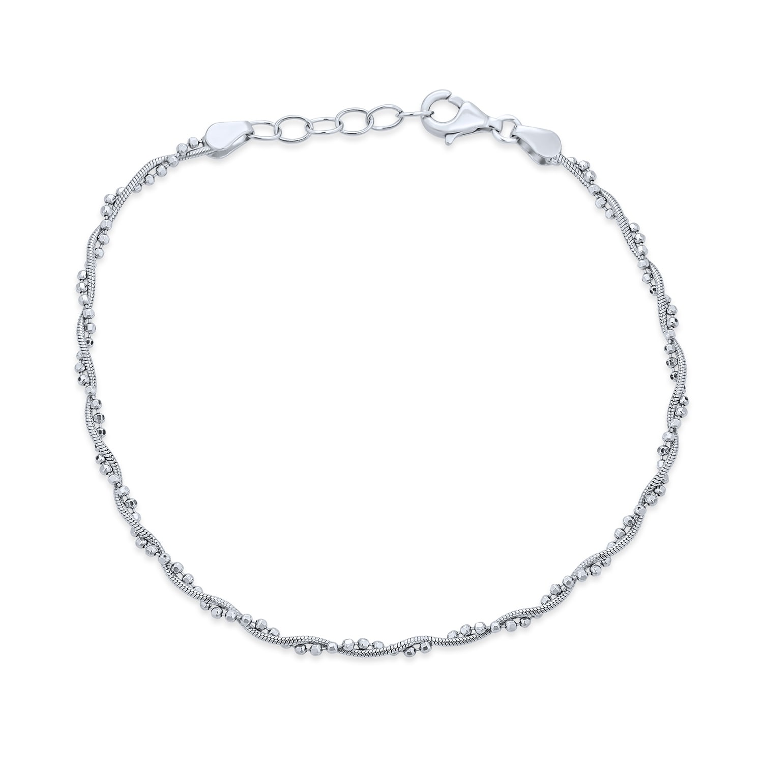 ANKLET//BRACELET SPARKLING CRYSTAL DIAMANTE RHINESTONE EXTENDER LOTS OF SIZES