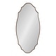 preview thumbnail 35 of 70, Kate and Laurel Leanna Scalloped Oval Wall Mirror