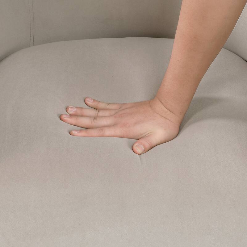 Gale 29" Velvet Swivel Chair - Diamond Stitched Chair Back