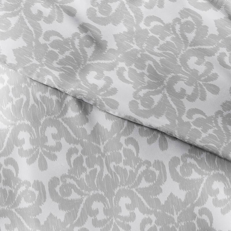 Becky Cameron Oversized Soft Damask 3 Piece Duvet Cover Set