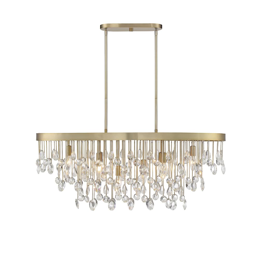 Savoy House Livorno 36" Wide Crystal Linear Chandelier