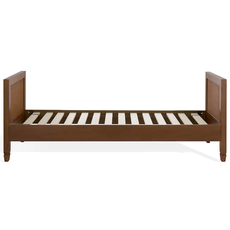 SAFAVIEH Couture Libbie Cane and Wood Daybed - Walnut - Twin