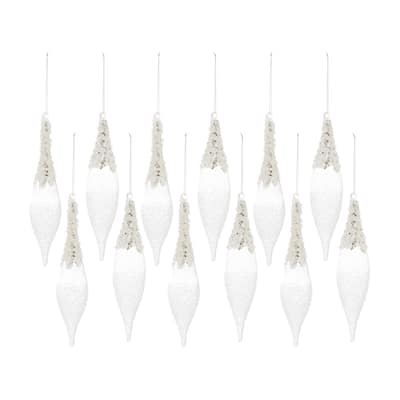 Glass Drop Ornament (Set of 12)