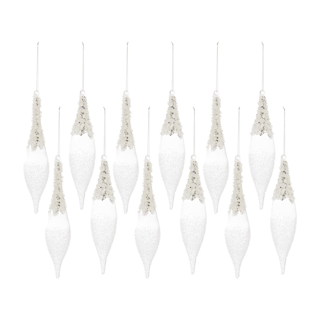 Glass Drop Ornament (Set of 12)