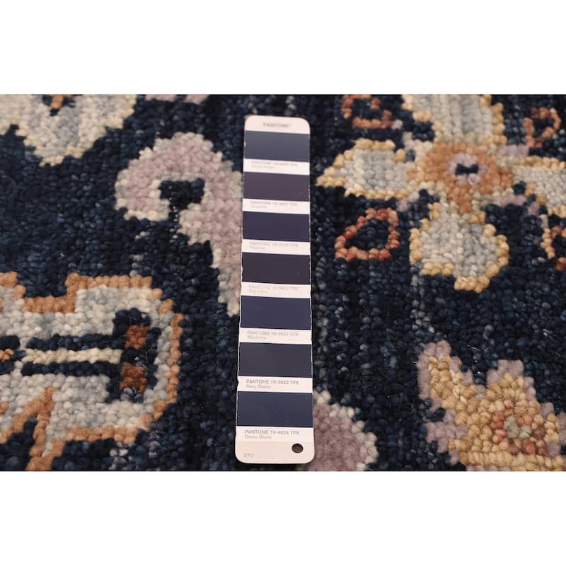 ECARPETGALLERY Hand-knotted Jules Serapi Dark Navy Wool Rug - 8'1 x 9'9