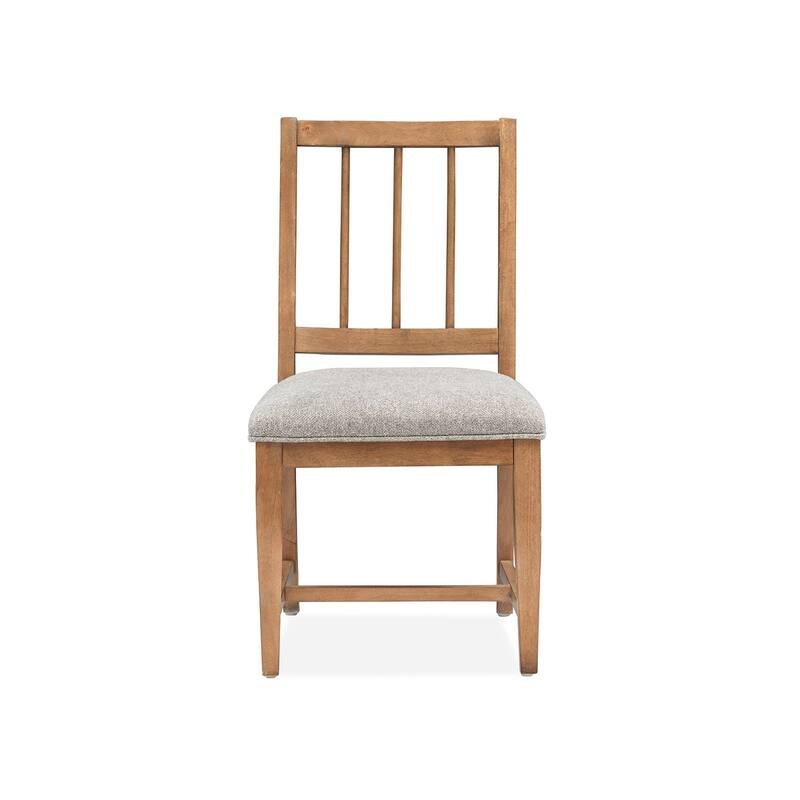 Magnussen Home Lindon Belgian Wheat Upholstered Side Chair Two Pack - 19''W x 22.38''D x 35.5''H