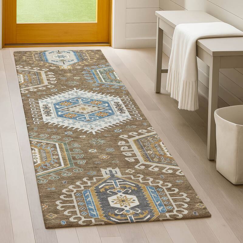 Machine Washable Indoor/ Outdoor Global Akron Chantille Rug