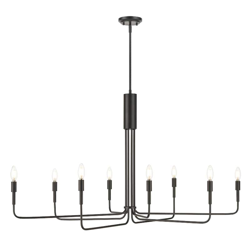 Light Society Bella 8-Light Chandelier - Black