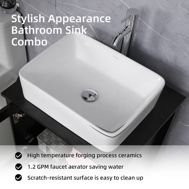 72" Bathroom Vanity Set Vessel Sink Cabinet Mirror Combo