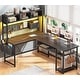 preview thumbnail 7 of 8, L Shaped Gaming Desk Computer Desk Corner Desk Pegboard Power Outlet