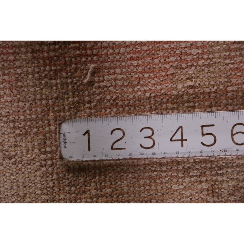 Hand Knotted Oriental 100% Wool Carpet Transitional Tribal Peach Anatolian Area Rug - 3' 2'' X 1' 6''