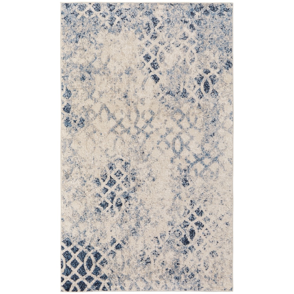 Wyllah Contrasting Distressed Area Rug