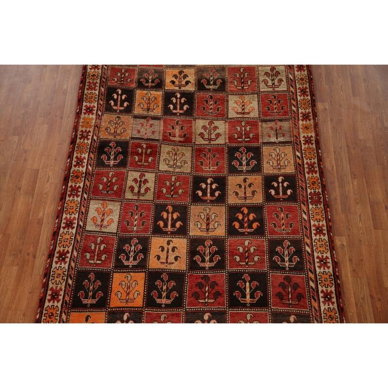 Vegetable Dye Bakhtiari Persian Vintage Area Rug Handmade Wool Carpet - 5'3"x 9'3"