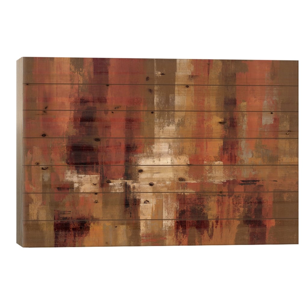 Castanets Print On Wood by Silvia Vassileva - Multi-Color