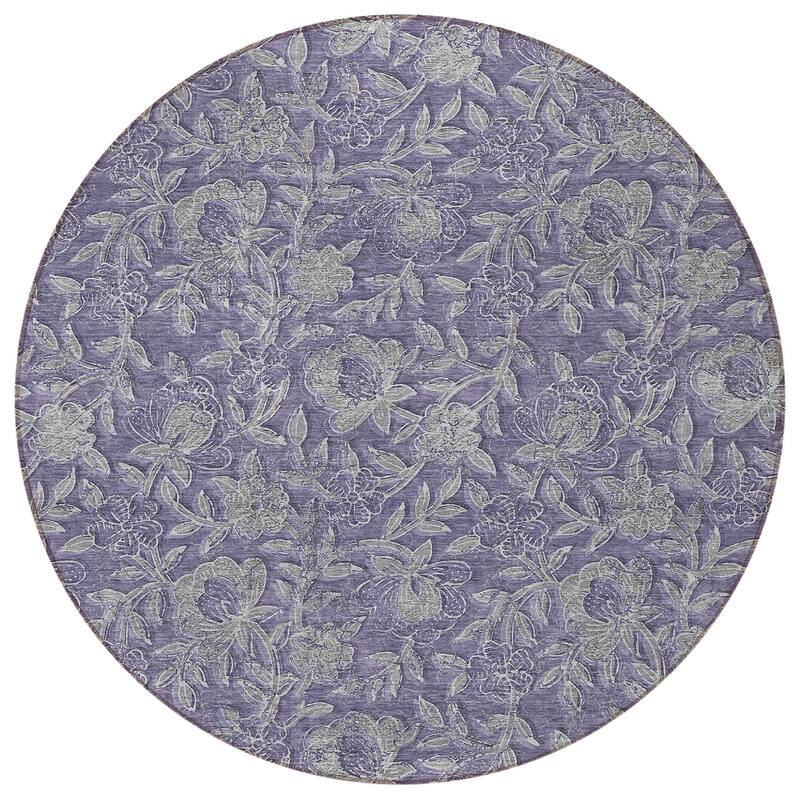 HomeRoots Floral Transitional Rectangle Outdoor Rug
