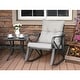 preview thumbnail 3 of 9, COSIEST 3-piece Outdoor Rocking Chair Chat Set with Side Table