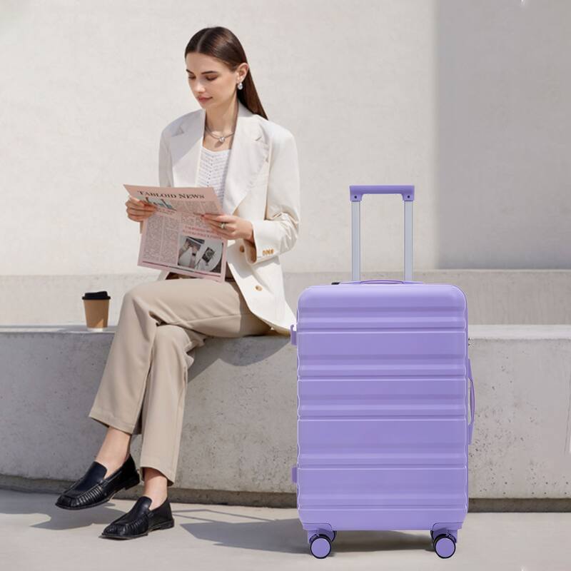 3 PCS in ABS Spinner Wheel Luggage, TSA Combination Lock