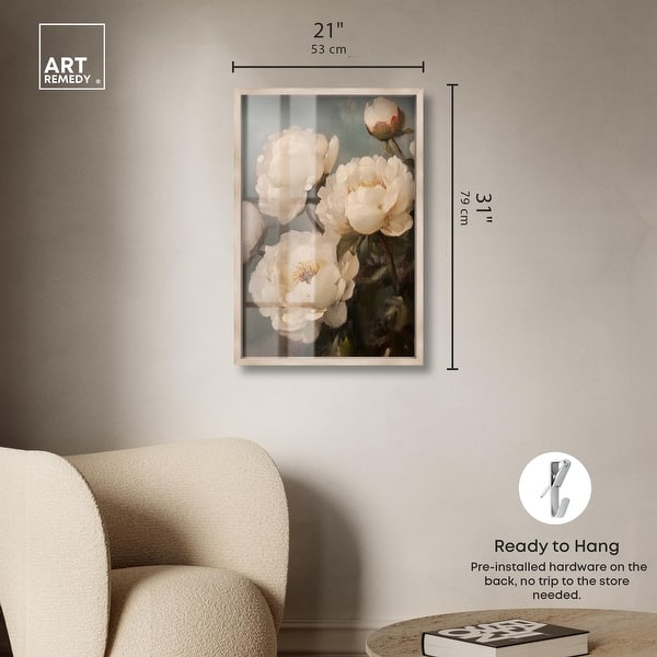 dimension image slide 10 of 18, Blooms of Bygone Days I Farmhouse Decor Shadowbox Print by Art Remedy