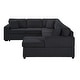 preview thumbnail 5 of 13, U-Shaped Oversized Corduroy Sectional Sofa with Chaise Lounge and Removable Cushions by Harper&Bright Designs