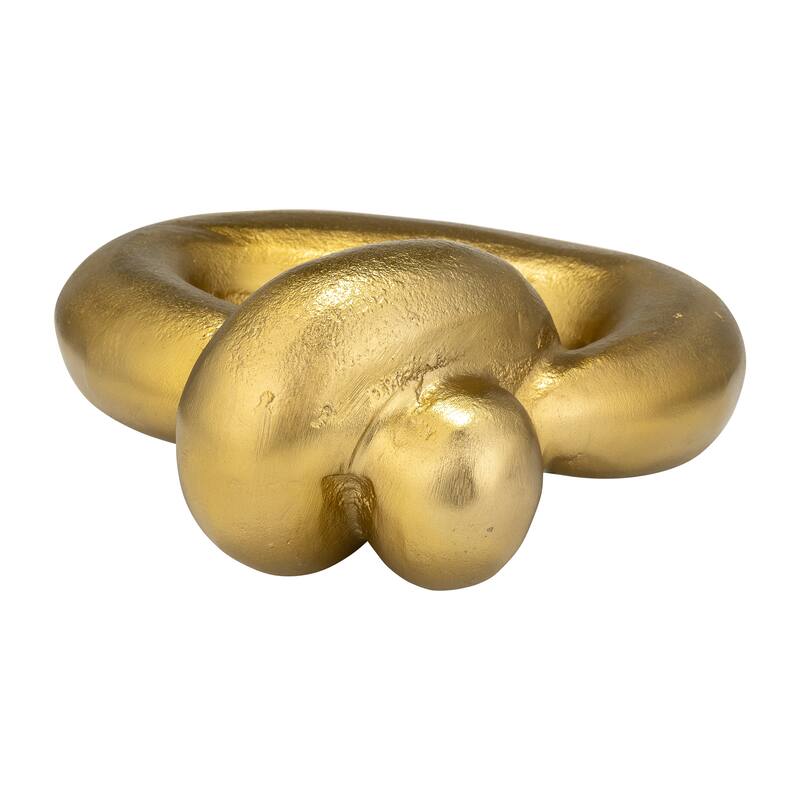 Sagebrook Home Knot Sculpture, Modern Elegance, Decor Accent, Serene Beauty - 9" x 4" x 9"