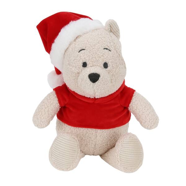 slide 2 of 4, Lambs & Ivy Disney Winnie the Pooh Holiday Christmas Plush Stuffed Animal Toy