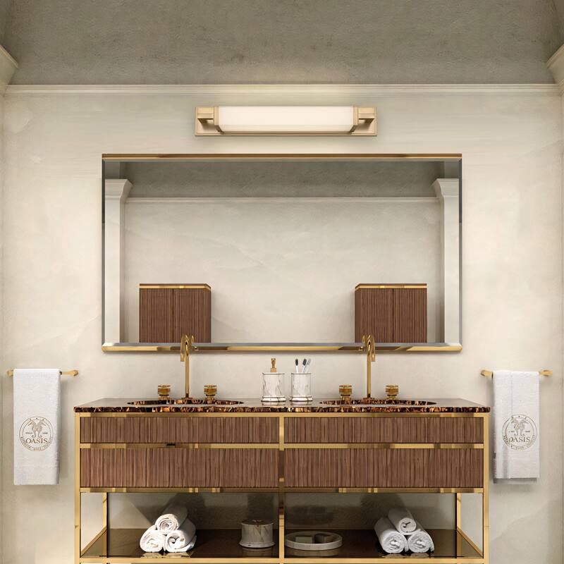 Zenith 22" Antique Brass LED Bathroom Vanity Light