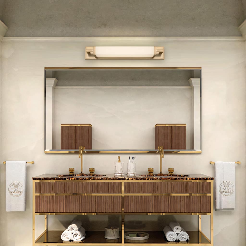 Zenith 22" Antique Brass LED Bathroom Vanity Light