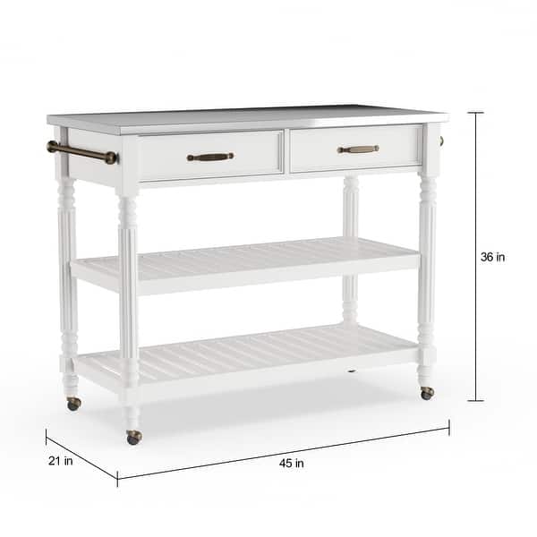 Savannah OffWhite Kitchen Cart by Homestyles Bed Bath & Beyond