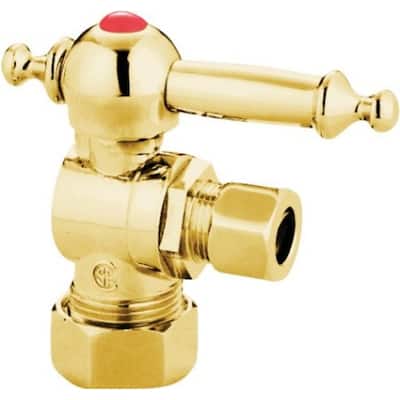 Kingston Brass Vintage Angle Stop with 5/8 Inch OD, 3/8 Inch OD and