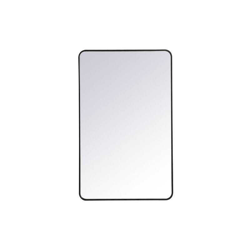 Ezra Soft Corner Metal Rectangular Mirror
