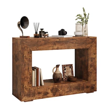 47"Farmhouse Console Table, Sofa Table Accent Table, Entryway Table with Storage, Narrow Entryway Table