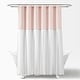 preview thumbnail 7 of 15, Lush Decor Tulle Skirt Colorblock Shower Curtain