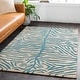 preview thumbnail 8 of 38, Hand-Tufted Belt Wool Rug Teal - 2' x 8'