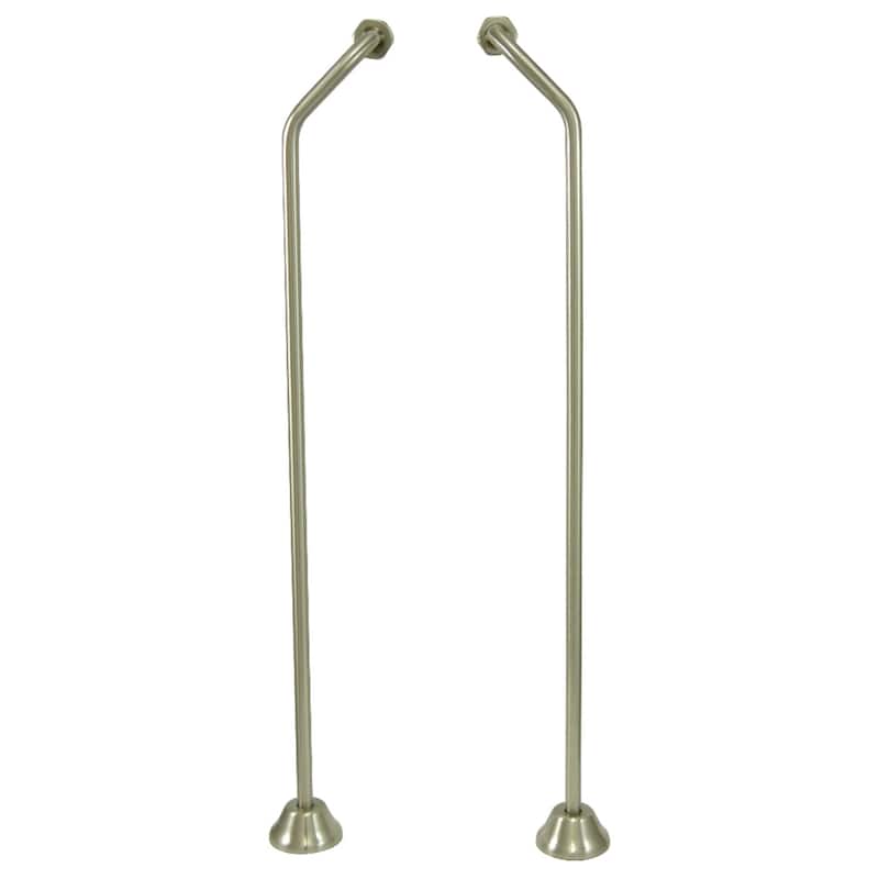 Vintage Double Offset Bath Supply - Brushed Nickel