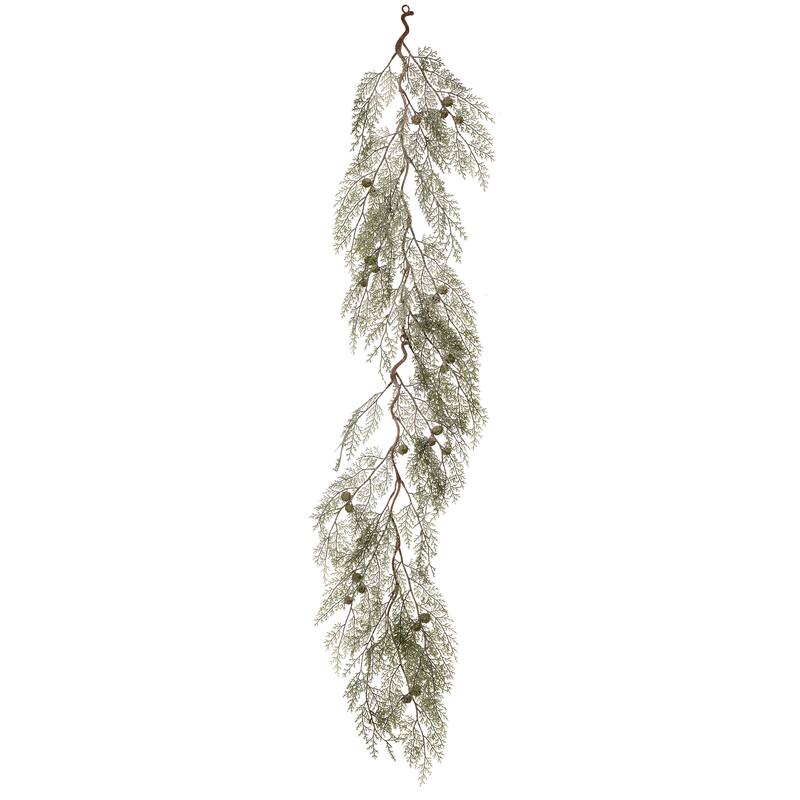 48" Plastic Winter Acacia Garland - Green - 48
