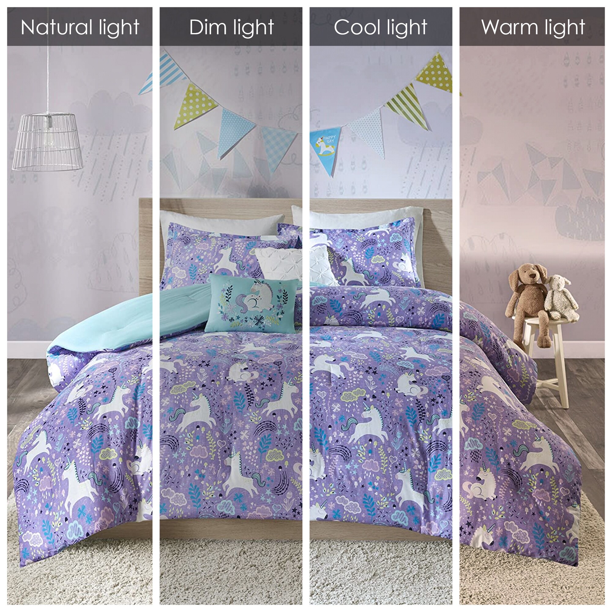 Cotton deals unicorn bedding