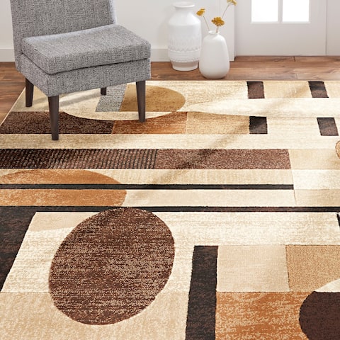 Home Dynamix Tribeca Jasmine Contemporary Geometric Area Rug