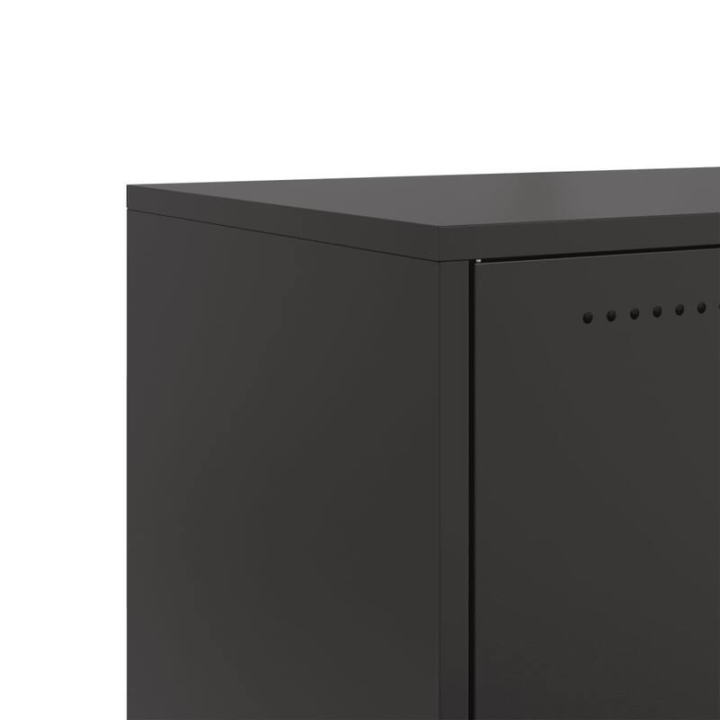 vidaXL TV Stand Entertainment Center Furniture Living Room Cold-rolled Steel - 15.4 x 26.8 x 17.1