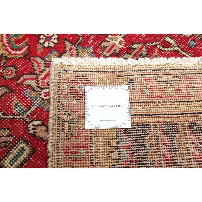 ECARPETGALLERY Hand-knotted Antalya Vintage Red Wool Rug - 6'3 x 9'4