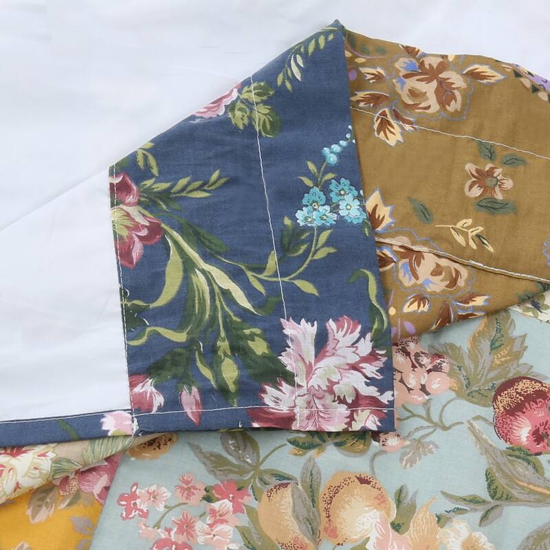 Country Garden Fall Flowers Paisley Window Curtain Panel/Drapes with Tie Backs