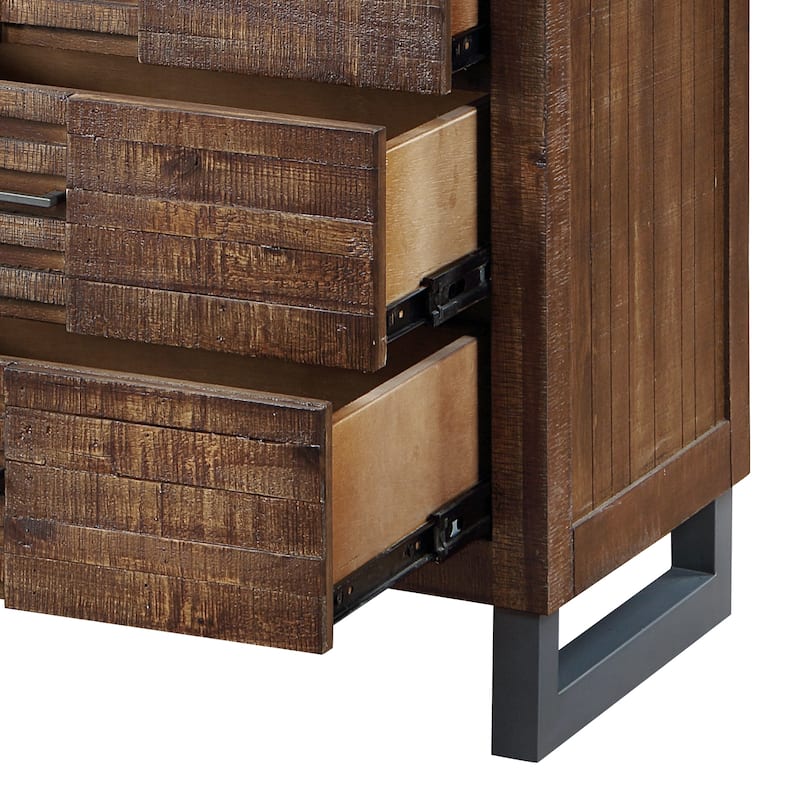 Parker Reclaimed Oak 3-drawer Nightstand