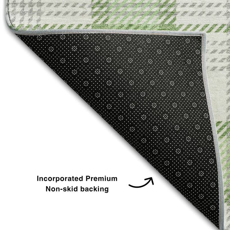 Premium Washable Super Soft Plaid Mayfield Rug