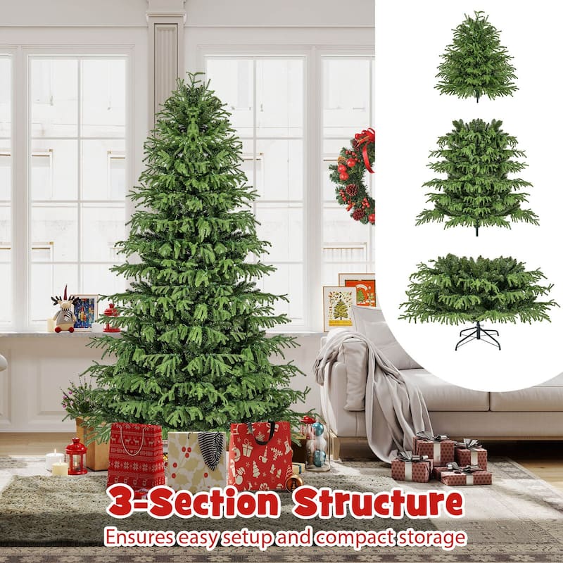 Costway 6/7/8 FT Artificial Christmas Tree with 270 LED Lights, 746 - See Details